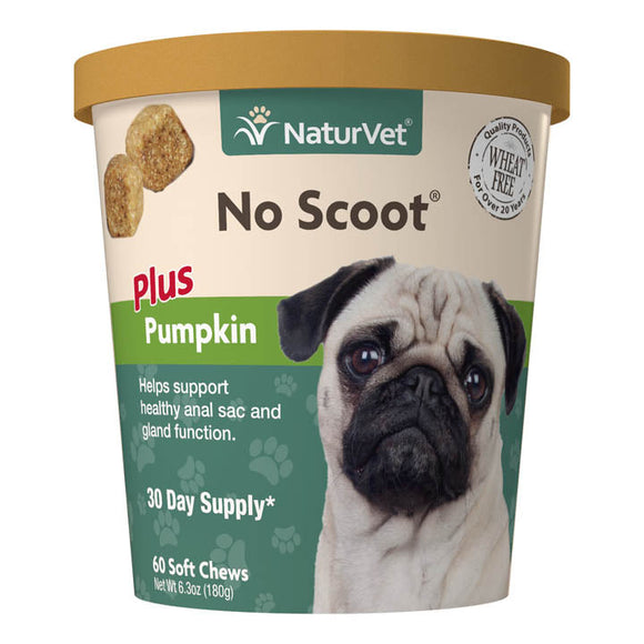 NaturVet No Scoot Plus Pumpkin Soft Chew Cup (60 count)