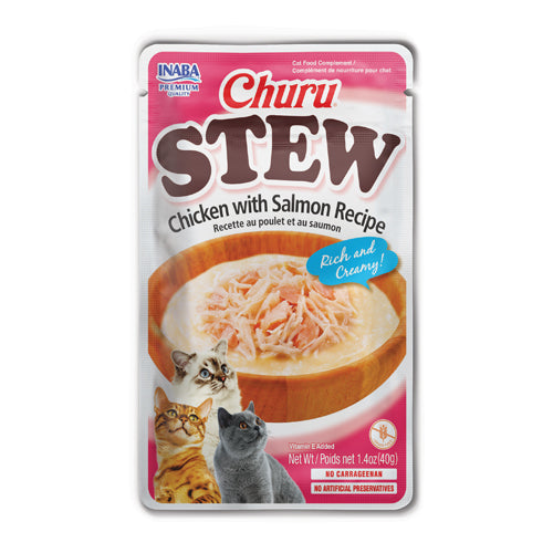 Inaba Churu Chicken Stew with Salmon Recipe Cat Treat