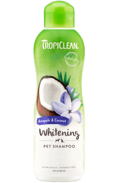TropiClean Awapuhi & Coconut Whitening Shampoo for Pets (20 oz)