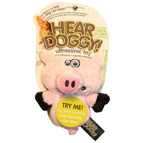 HEAR DOGGY FLATTIE PIG WITH CHEW GUARD