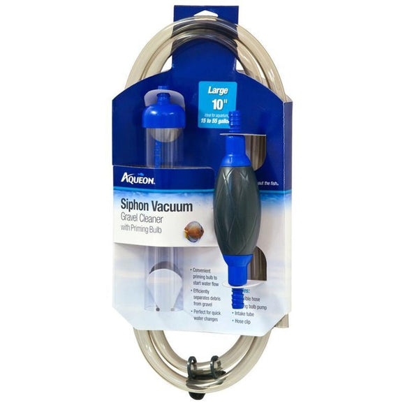 AQUEON SIPHON VACUUM GRAVEL CLEANER WITH BULB (10 INCH)